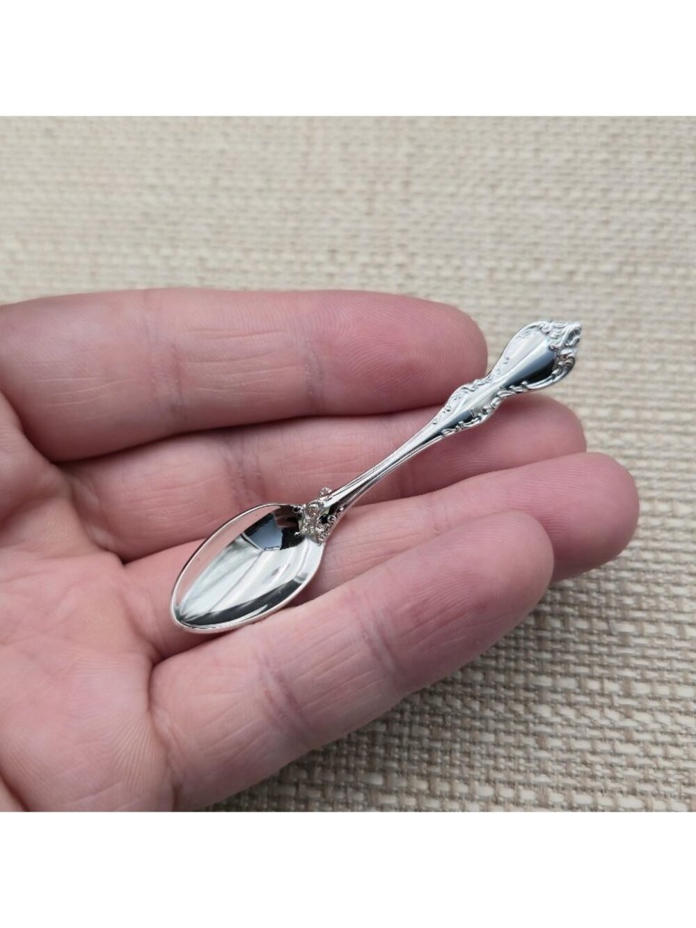 Vintage Towle Sterling Silver Miniature Spoon Pin Brooch A8062 - Picture 3 of 6